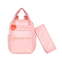 Mochila Maternidade Pirulitando Térmica Trocador Semear Rosa