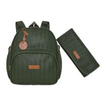 Mochila Maternidade Pirulitando Trocador Refúgio Verde