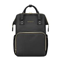 Mochila maternidade siena - black & gold - kikka boo