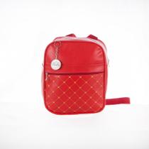Mochila Maternidade Vermelho e Dourado c/ Medalha - 1 pç Mochila Maternidade Vermelho e Dourado c/ Medalha - 1 pç