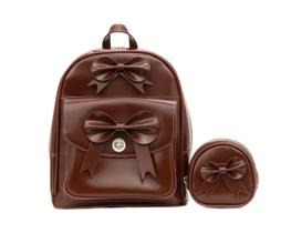 Mochila McKlein ACADIA Leather Mini Bow com bolsa de moedas Mochila McKlein ACADIA Leather Mini Bow com bolsa de moedas