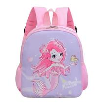 Mochila Média Infantil Desenhos Menino Menina Criança Nylon Mochila Média Infantil Desenhos Menino Menina Criança Nylon
