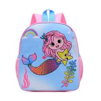 Mochila Média Infantil Desenhos Menino Menina Nylon - Schoolbag