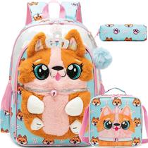 Mochila Meetbelify Kids for Girls School com lancheira 6-8Y Mochila Meetbelify Kids for Girls School com lancheira 6-8Y