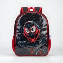 Mochila Menino Escolar Infantil Costas Reforçada Aranha Cristal