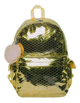 Mochila Metálica De Costas Feminina Pompom Faculdade - Cabral Imports