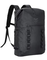 Mochila MIER 30L impermeável Roll-Top preta Heavy Duty