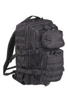 Mochila Mil-Tec Assault Pack 36L Negra para Camping y Senderismo