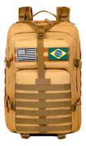 Mochila Militar Tática 50 Litros Impermeável com MOLLE e Compartimentos Internos Mochila Militar Tática 50 Litros Impermeável com MOLLE e Compartimentos Internos