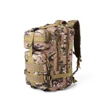 Mochila Militar Tática Impermeável 50 Litros Grande Reforçada com Bandeira do Brasil Cor:40L Camuflada Claro