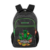 Mochila Minecraft Icons Sestini Preto Mochila Minecraft Icons Sestini Preto