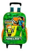 Mochila Minecraft Rodinhas Infantil Escolar Grande Oficial