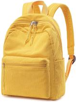 Mochila Mini BTOOP de Pana Pequeña Amarilla para Mujeres