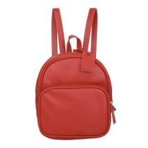 Mochila Mini Couro Original Leve Forro Interno Microfibra E