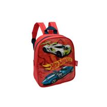 Mochila Mini De Costas Escolar Infantil Creche passeio dia a dia Carro Hot Wheels