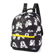 Mochila Mini de Costas Infantil Mickey Mouse Preta - Luxcel