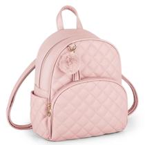 Mochila Mini ECOSUSI de Couro para Mulheres - Cor Rosa