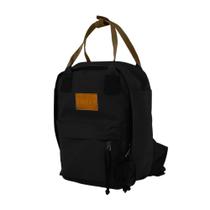 Mochila Mini Urban Quadrada - Sabra - Preta