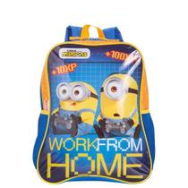 Mochila Minions com Alças Reguláveis e Bolsos Laterais