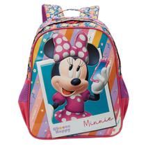 Mochila Minnie Costas Meninas Detalhada Com Laterais