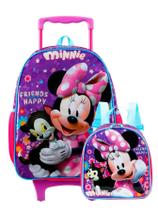 Mochila Minnie Mouse Média + Lancheira Térmica - 35x27x13cm