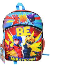 Mochila Miraculous Ladybug para adolescentes e crianças - 40cm