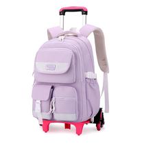 Mochila MITOWERMI Rolling 18" Purple 6 Wheels Girls