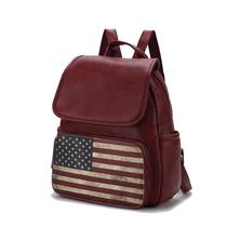 Mochila MKF Collection Regina Printed Flag Vegan Leather