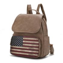 Mochila MKF Collection Regina Printed Flag Vegan Leather