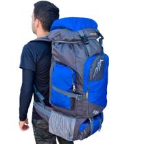 Mochila Mochilão Acampamento Reforçada Para Viagens, Pesca Trilha Camping 90L