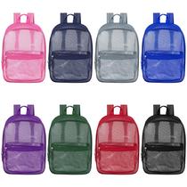 Mochila Moda West Wholesale Bulk Clear 43 cm, pacote com 24