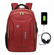 Mochila Moderna Usb/fone Impermeável Notebook Reforçada Top