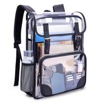 Mochila mommore Clear PVC transparente de grande capacidade Mochila mommore Clear PVC transparente de grande capacidade