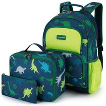 Mochila Mommore Dinosaur para crianças leve com conjunto de 3 peças Mochila Mommore Dinosaur para crianças leve com conjunto de 3 peças