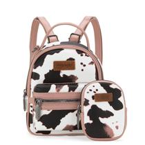 Mochila Montana West Wrangler Mini Cow Print rosa WG133-8600PK Mochila Montana West Wrangler Mini Cow Print rosa WG133-8600PK