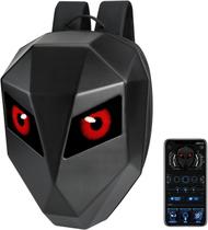 Mochila Motoqueiro Led Iron Man Cor Preto Design Lisa 20L