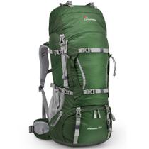 Mochila MOUNTAINTOP 70L con Armazón Interno para Camping y Senderismo Verde