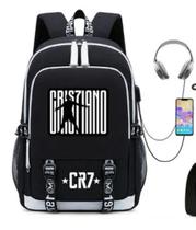 Mochila Multifuncional de Viagem e/ou Estudo Unissex- Preta NEWCR7 Mochila Multifuncional de Viagem e/ou Estudo Unissex- Preta NEWCR7