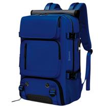 Mochila Multifuncional Reforçada Impermeável Alça Transversal Mão Lateral Costas Acolchoada USB Bolso Ventilado Tênis