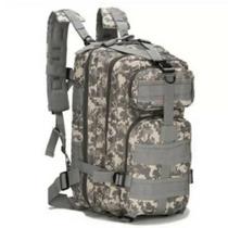 Mochila Multiuso Escolar 30 Litros Estilo Tático Camuflado Cinza 929-B - Lorben