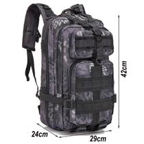 Mochila Multiuso Escolar Cargueira 30L Camping Pesca Preto