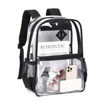 Mochila MUSEVOS Clear Stadium aprovada em preto transparente