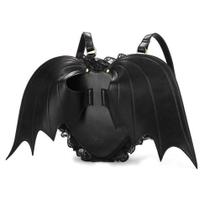 Mochila NEEVAS Fashion Girl Gothic Black Bat Heart Wings