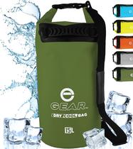 Mochila Nevera Seca Enthusiast Gear 15L Impermeable Verde