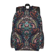 Mochila Nmbvcxz Paisley para mulheres e laptop de viagem de 17 polegadas