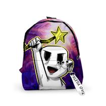 Mochila Nobody Saves Worlds Cartoon Kids School Oxford