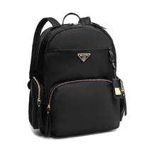 Mochila Notebook 14 Feminina Nude Rosa/preta/roxa