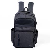 Mochila Notebook 15.6 USB Oxford Resistente Executiva Escolar Viagem 25L Pacto