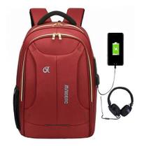 Mochila Notebook 17 18 Prova Água Saida Fone Usb Envio 24 Hs