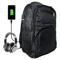 Mochila Notebook 18" Com Entrada Usb E Fone Reforçada